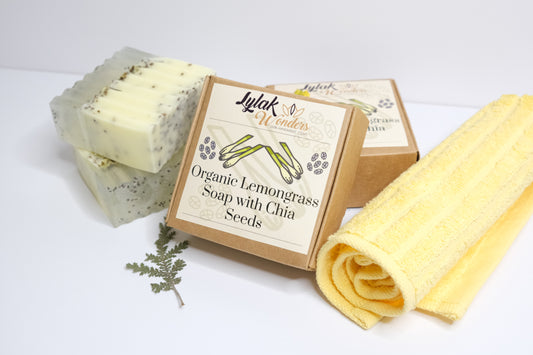 Organic Lemongrass and Chia Seed Body Soap