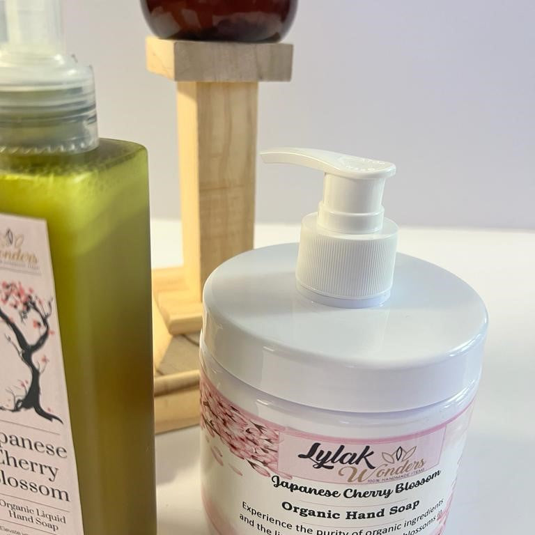 Organic Japanese Cherry Blossom Liquid Hand Soap