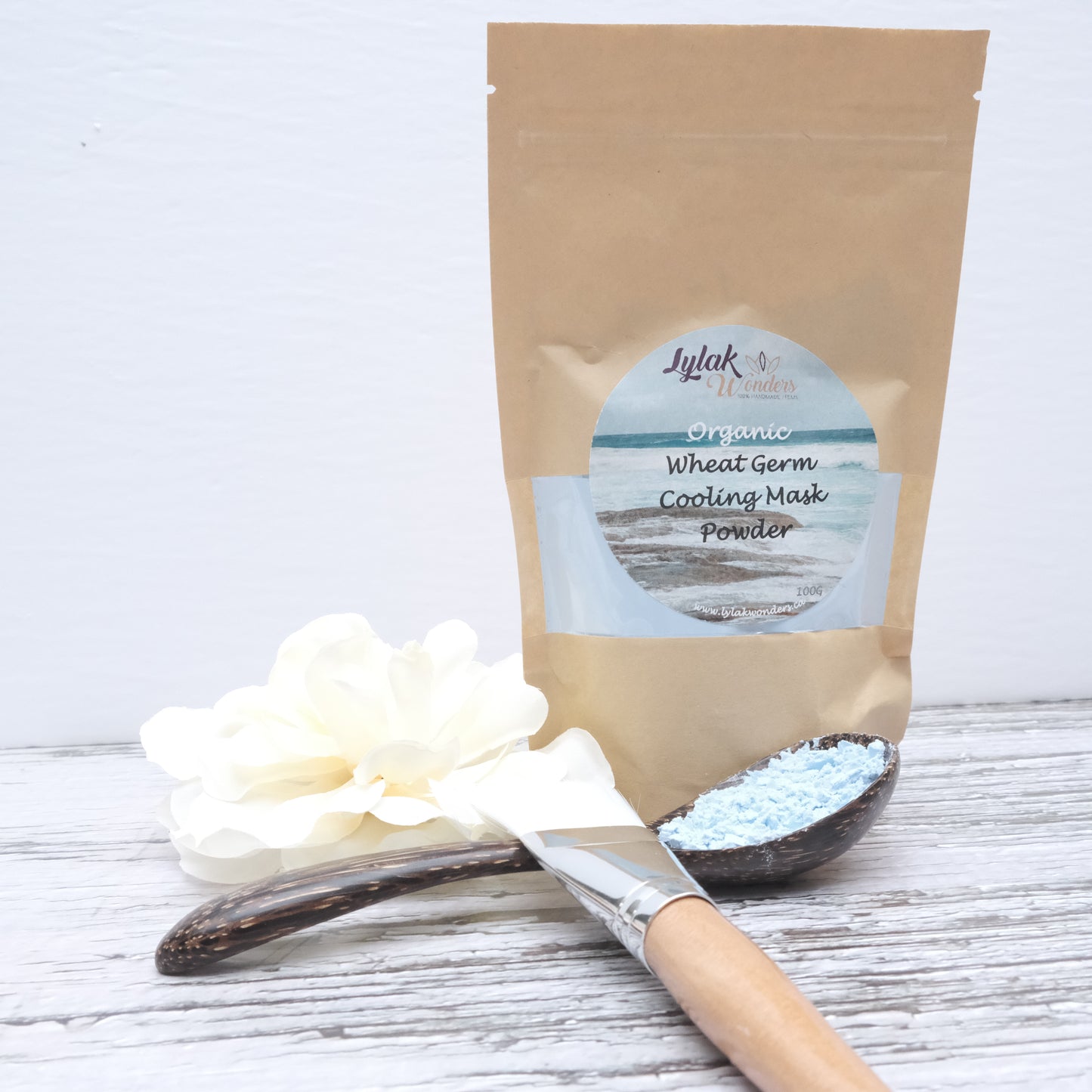 Organic Wheat Germ Cooling Face Mask Powder