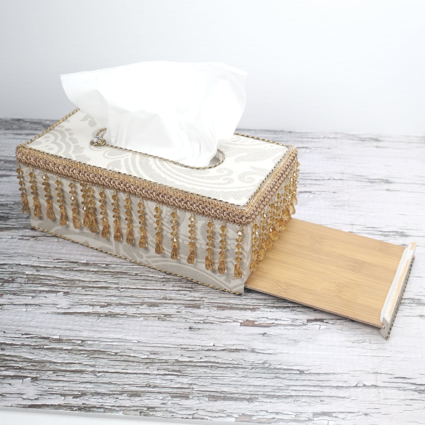 Handmade Florals Tissue Paper Box