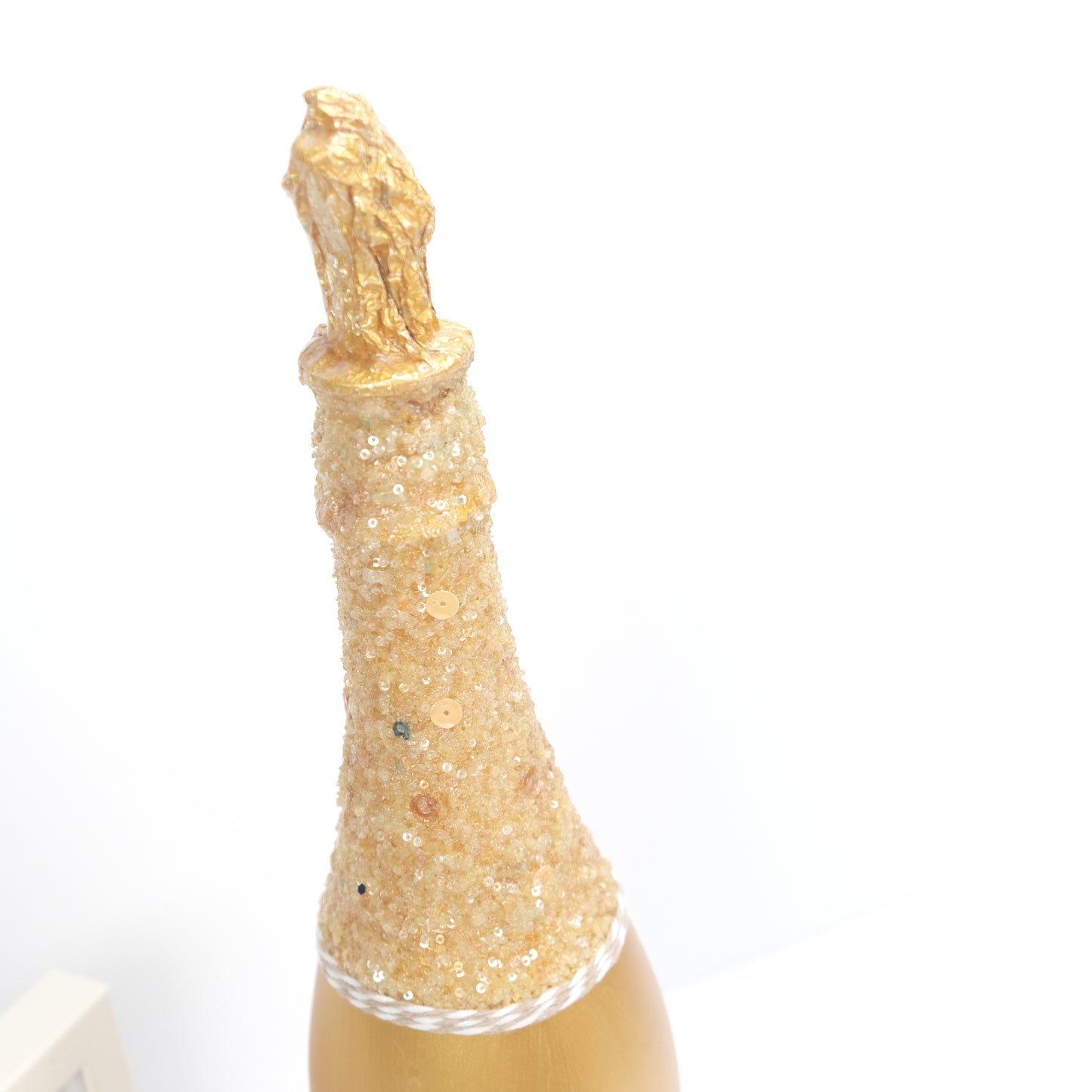 Handmade Glimmer Glass Bottle