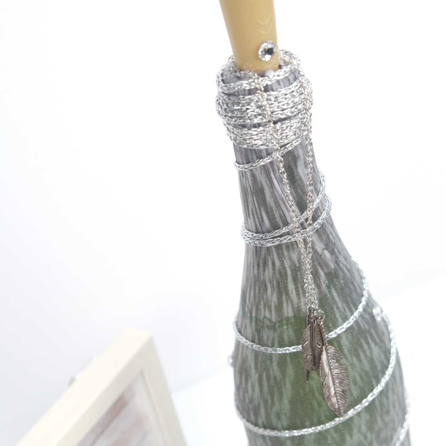 Handmade Forest Feather Bottle