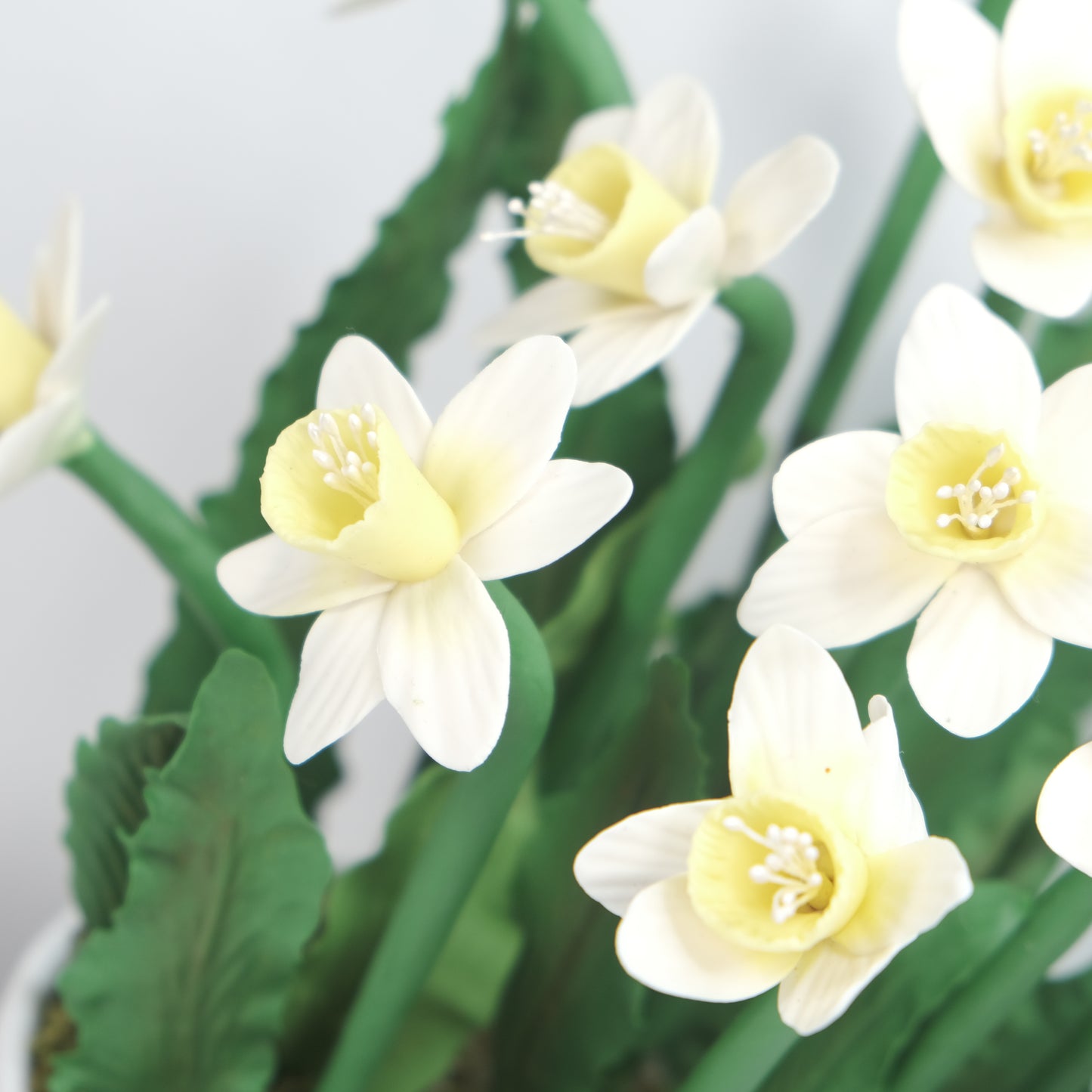 Handmade White Daffodils Arrangement