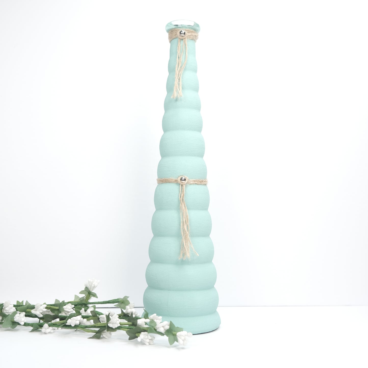 Hand Painted Long Neck Vase