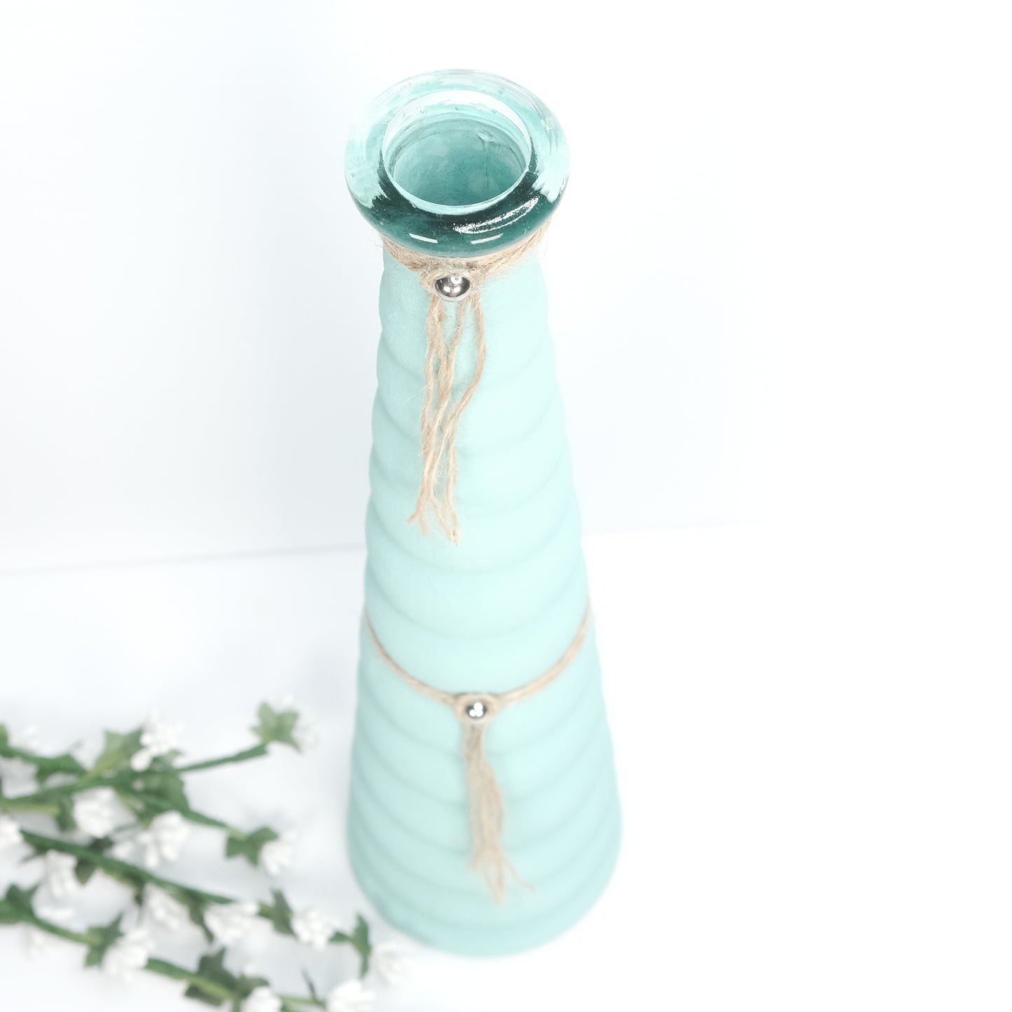 Hand Painted Long Neck Vase