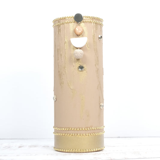 Hand-Painted Tall Vase