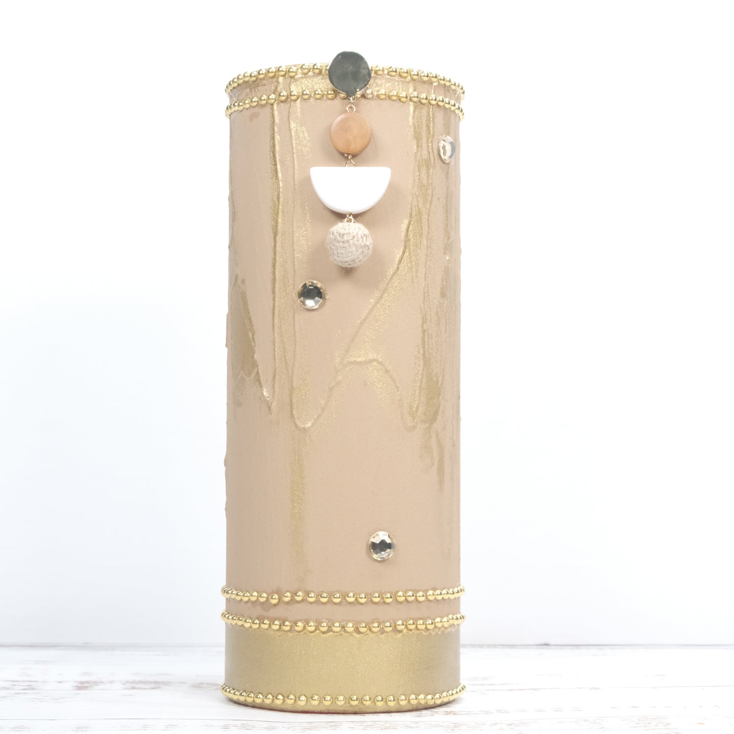Hand-Painted Tall Vase