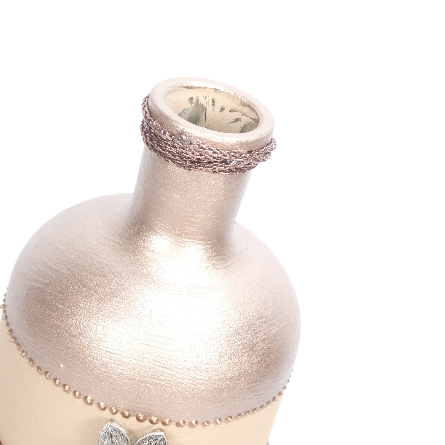 Hand-Painted Bohemian Bottle Vase