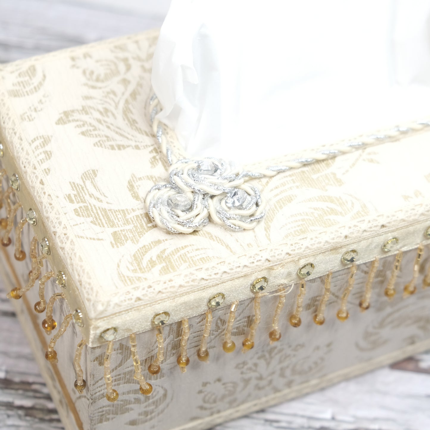 Handmade Queens Court Tissue Paper Box