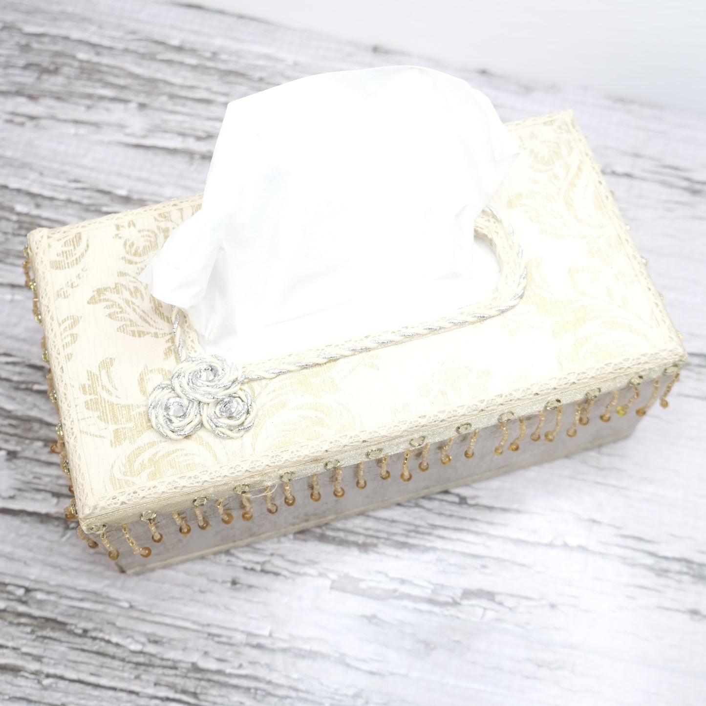 Handmade Queens Court Tissue Paper Box
