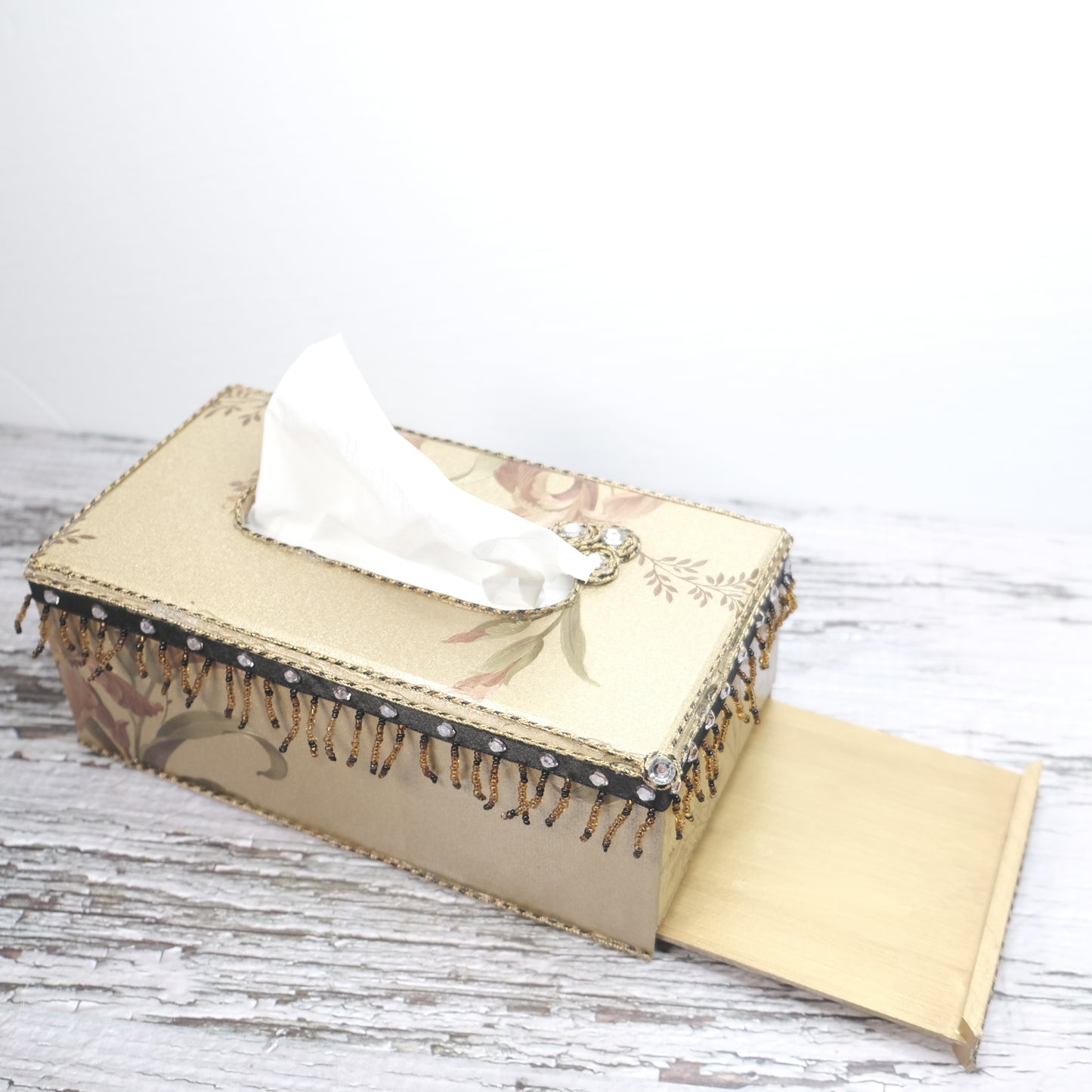 Handmade Antique Tissue Paper Box