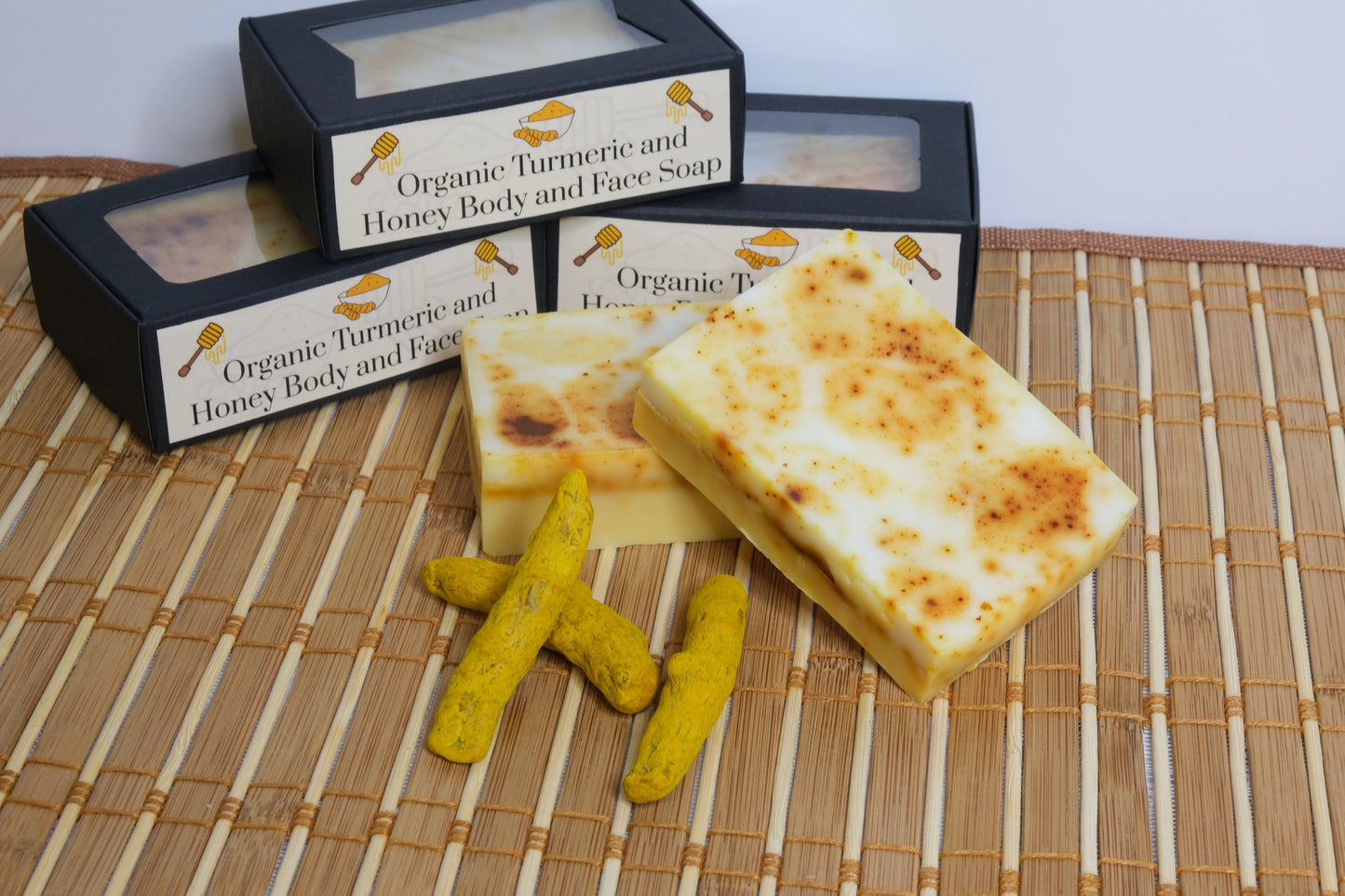 Organic Turmeric and Honey Body and Face Soap