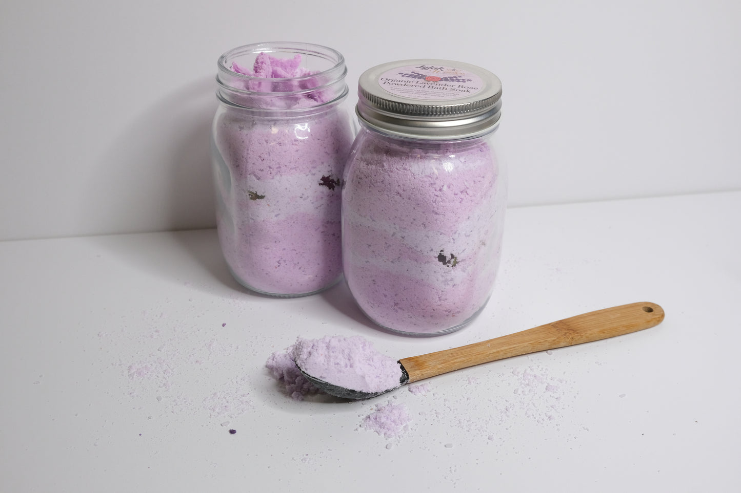 Organic Lavender Rose Powdered Bath Soak