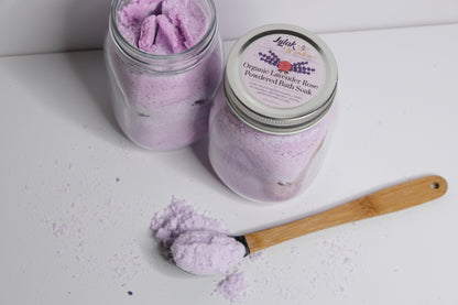 Organic Lavender Rose Powdered Bath Soak