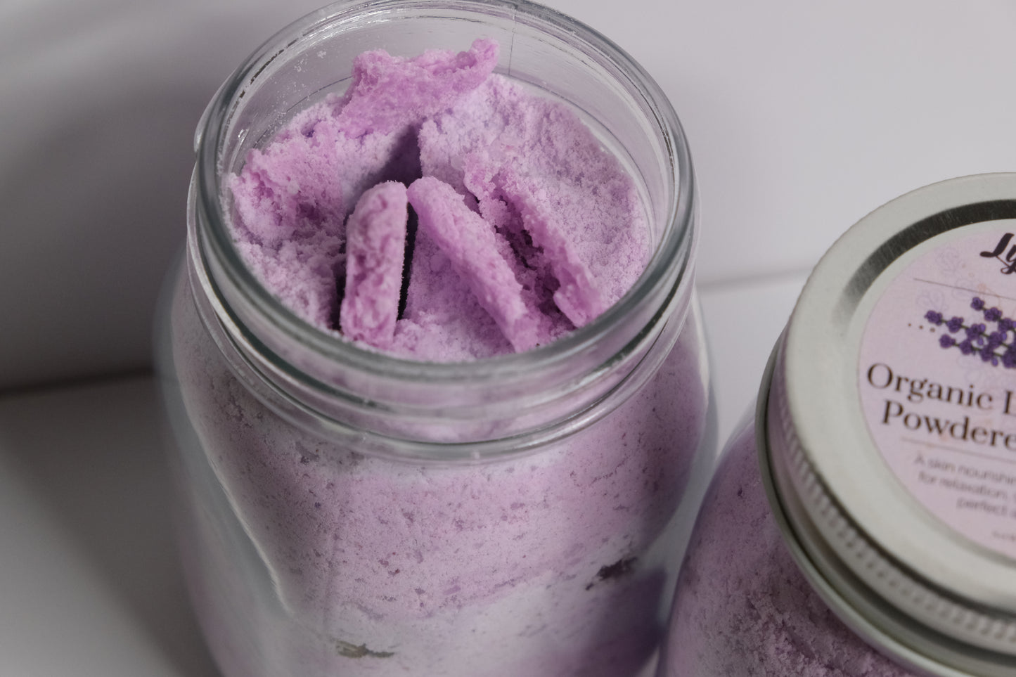 Organic Lavender Rose Powdered Bath Soak