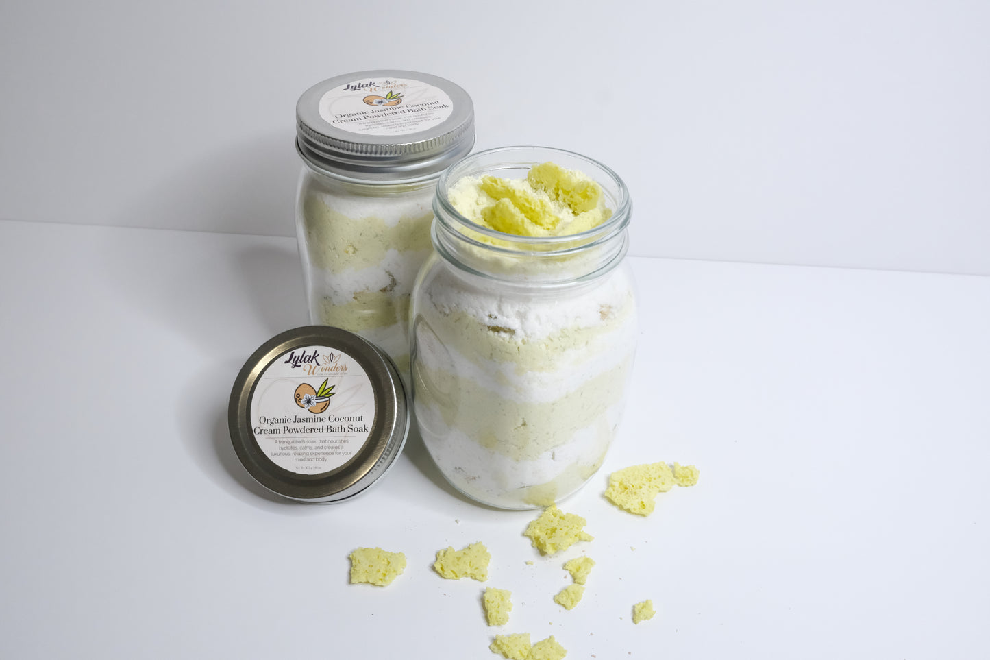 Organic Jasmine Coconut Cream Powdered Bath Soak