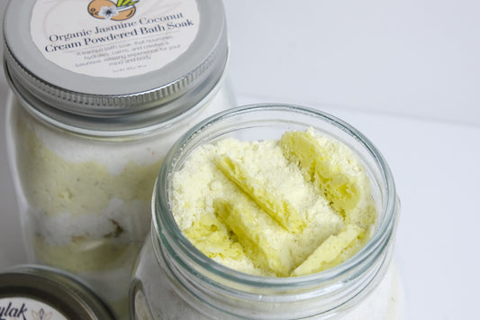 Organic Jasmine Coconut Cream Powdered Bath Soak