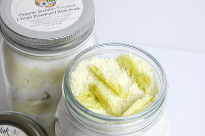 Organic Jasmine Coconut Cream Powdered Bath Soak