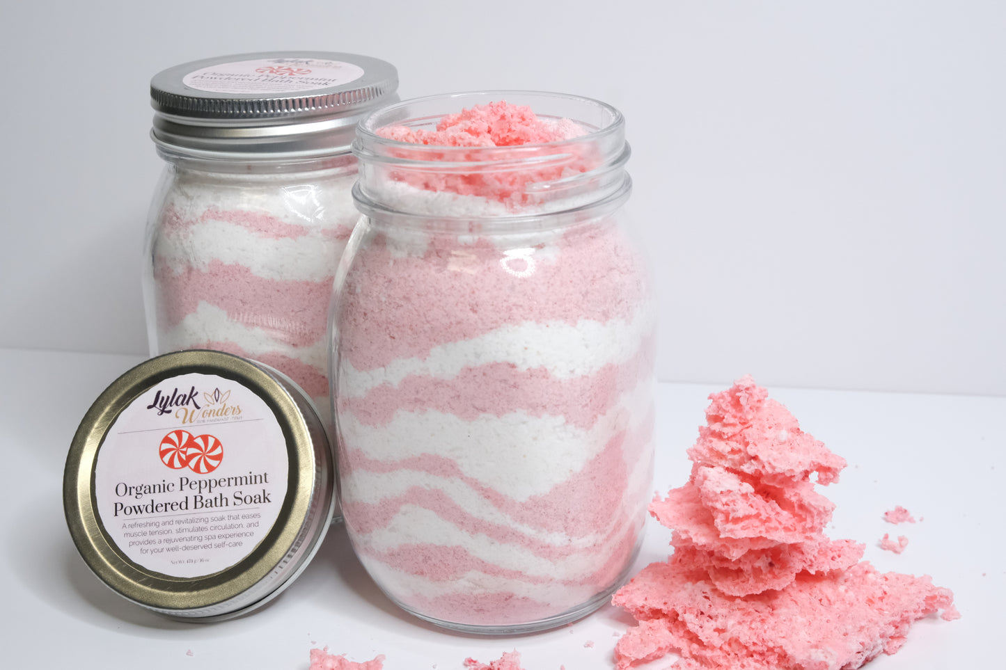 Organic Peppermint Powdered Bath Soak