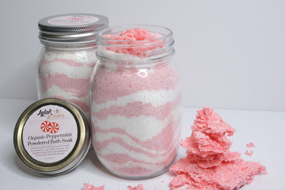 Organic Peppermint Powdered Bath Soak