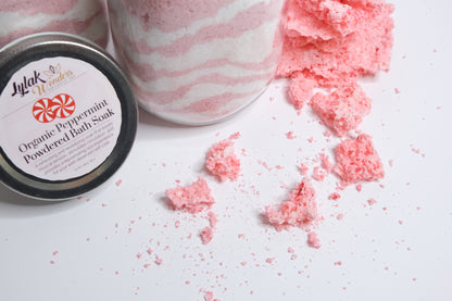 Organic Peppermint Powdered Bath Soak