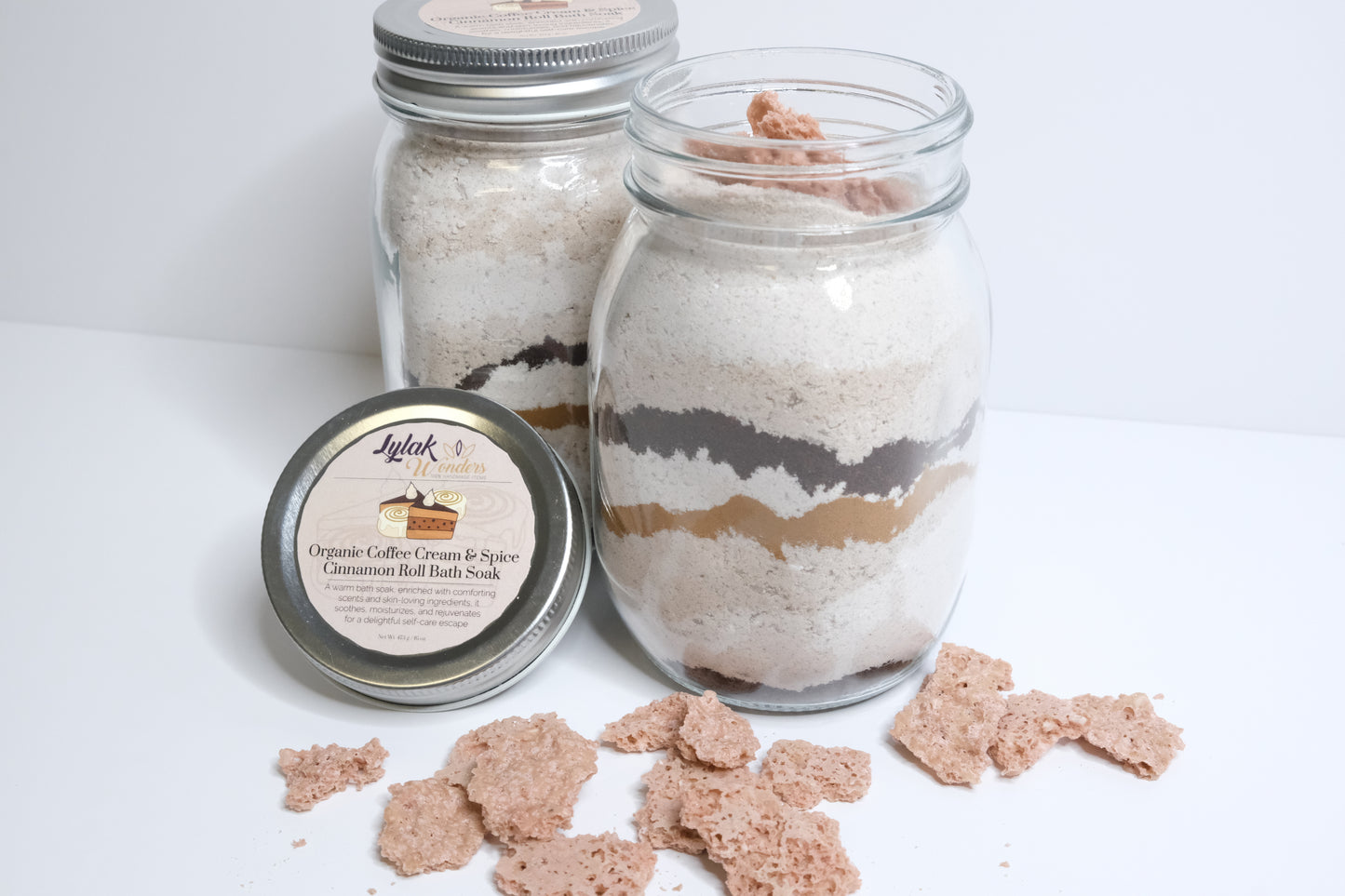 Organic Coffee Cream & Spice Cinnamon Roll Bath Soak