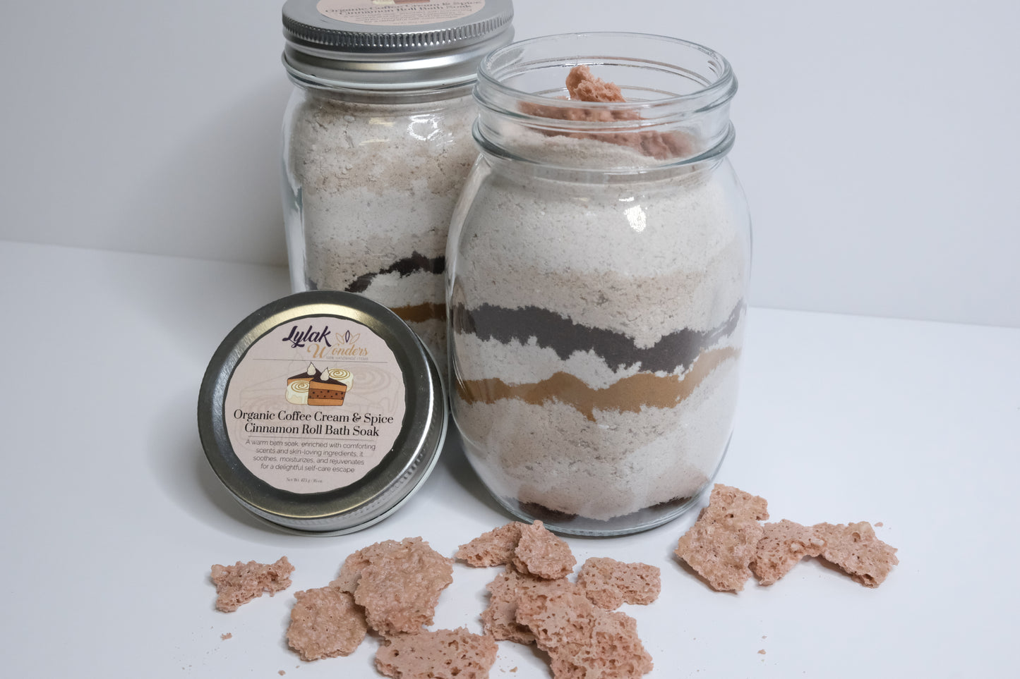 Organic Coffee Cream & Spice Cinnamon Roll Bath Soak