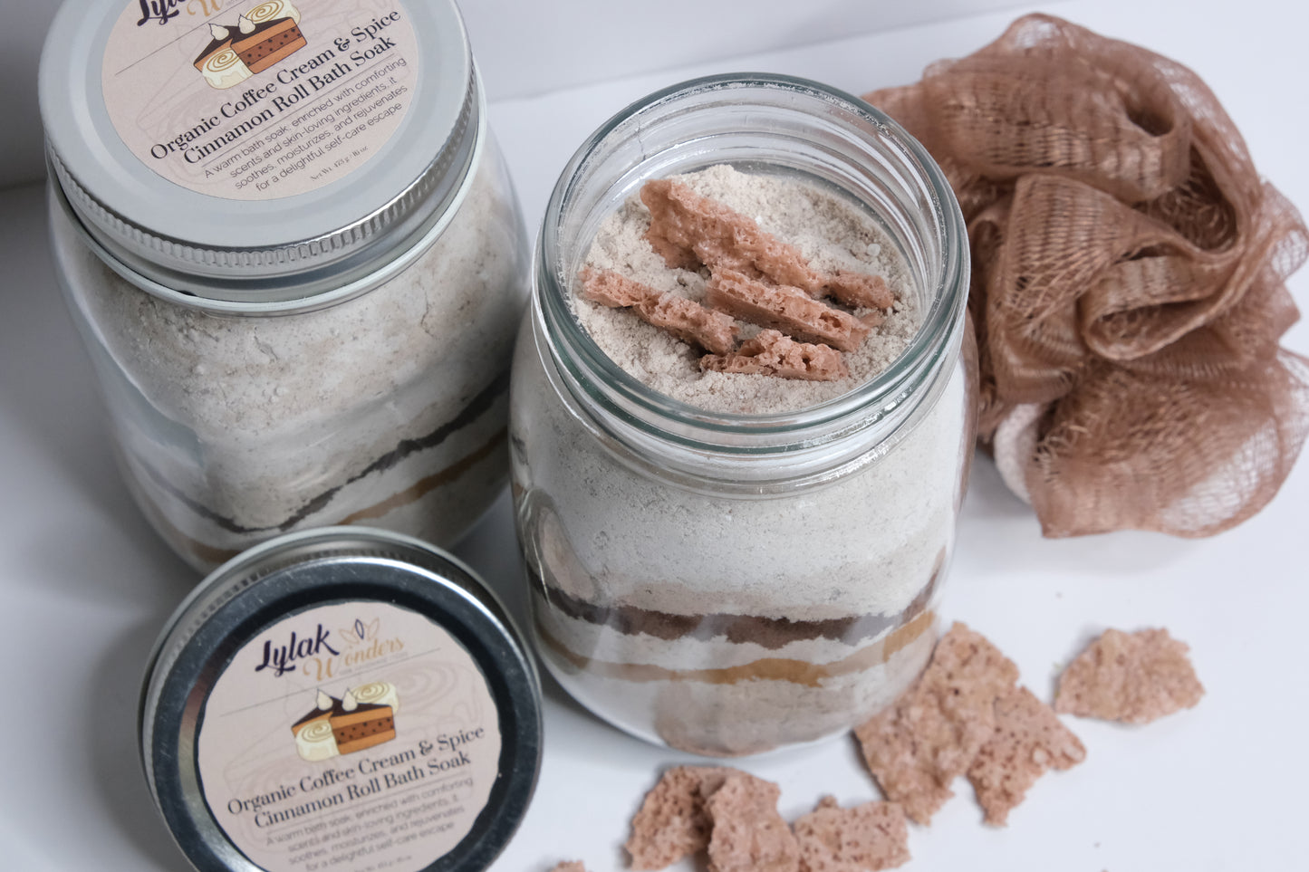 Organic Coffee Cream & Spice Cinnamon Roll Bath Soak