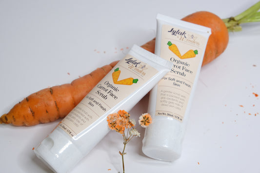 Organic Carrot Face Scrub (with blazing sunset jojoba beads)