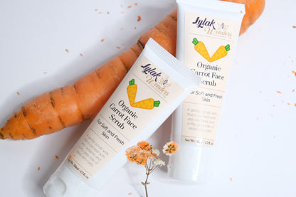 Organic Carrot Face Scrub (with blazing sunset jojoba beads)