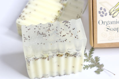 Organic Lemongrass and Chia Seed Body Soap