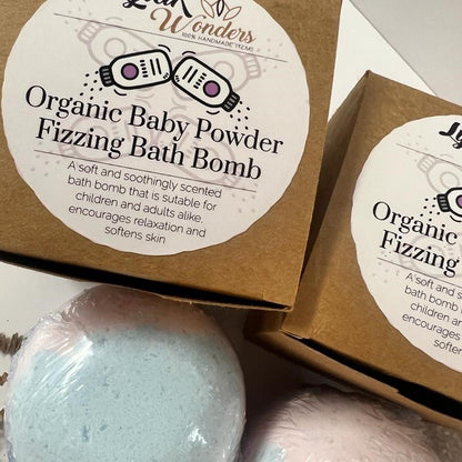 Organic Baby powder Fizzing Bath Bomb