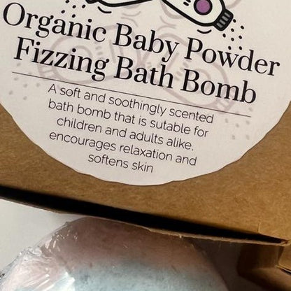 Organic Baby powder Fizzing Bath Bomb