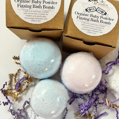 Organic Baby powder Fizzing Bath Bomb