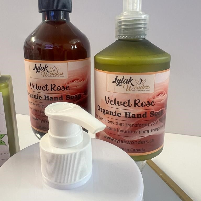 Organic Velvet Rose Liquid Hand Soap