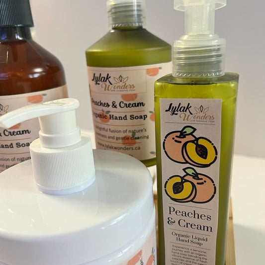 Organic Peaches & Cream Liquid Hand Soap