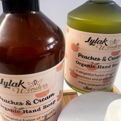 Organic Peaches & Cream Liquid Hand Soap