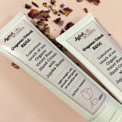 Organic Velvet Rose hand cream