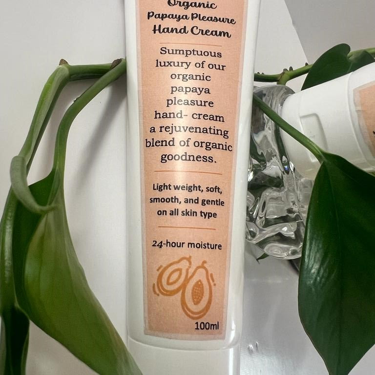 Organic Velvet Rose hand cream
