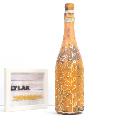 Handmade Opulent Orange Bottle