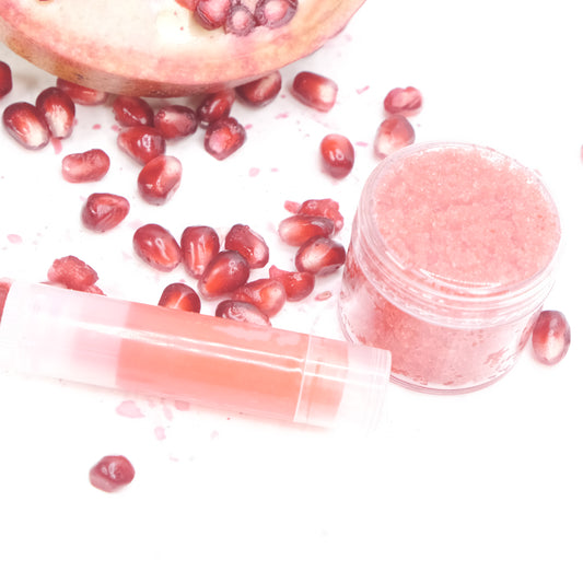 Organic Pomegranate Lip Love Set