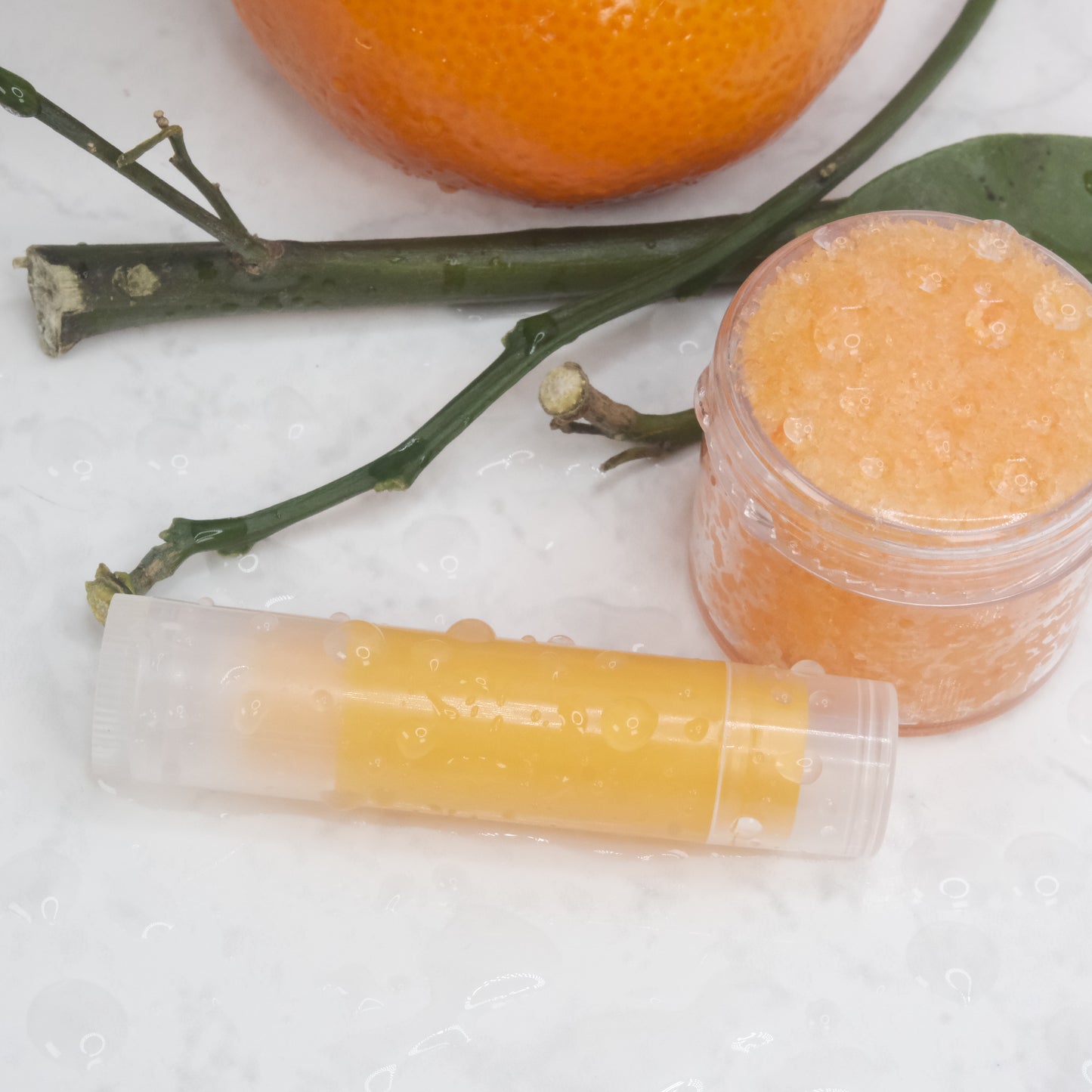 Organic Tangerine Lip Love Set