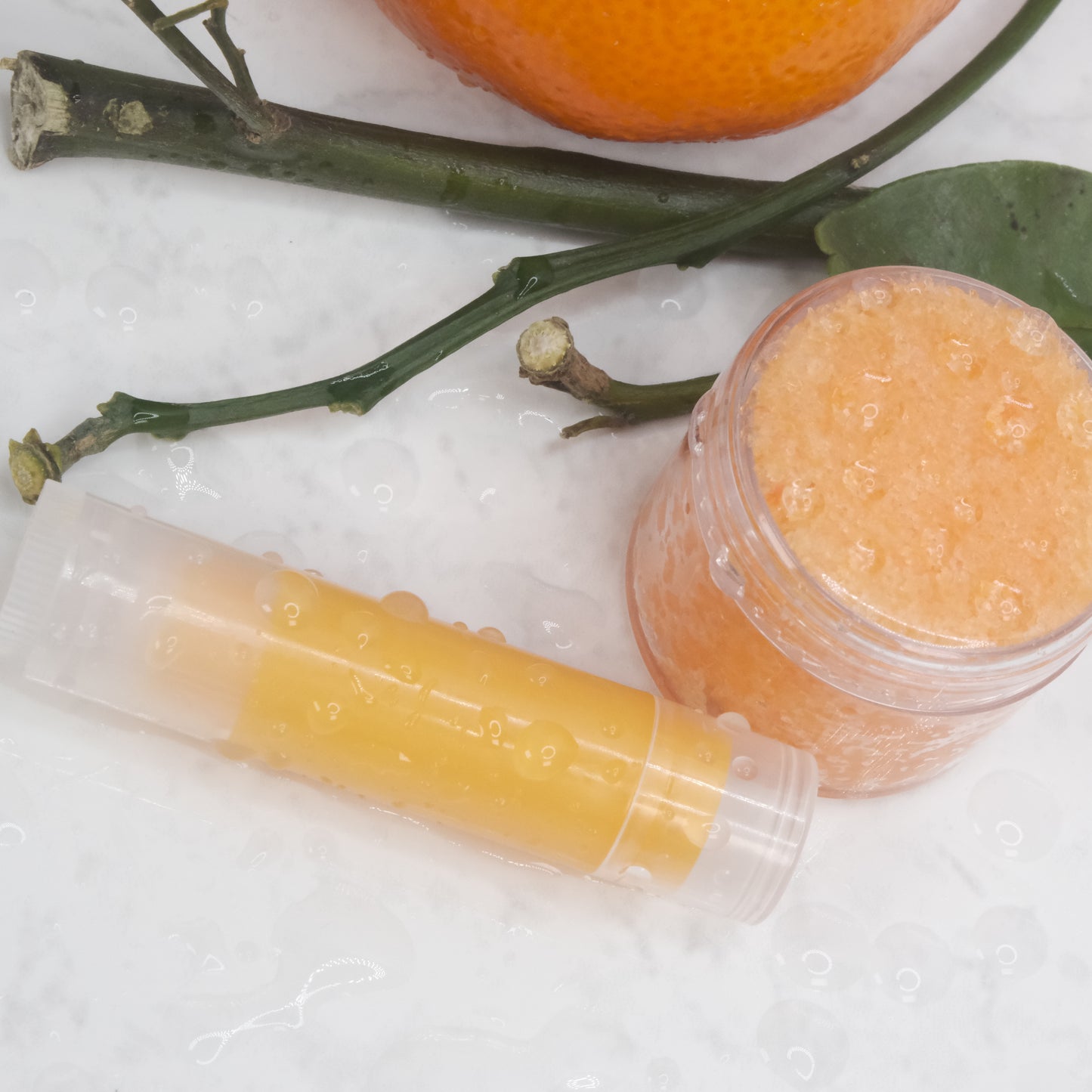 Organic Tangerine Lip Love Set