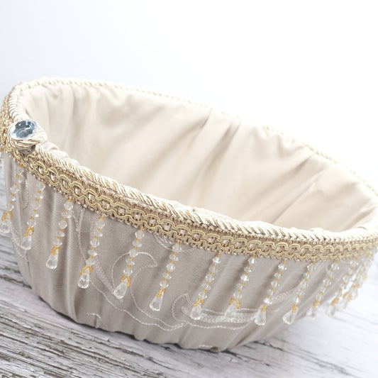 Handmade Grandiose Grey Basket