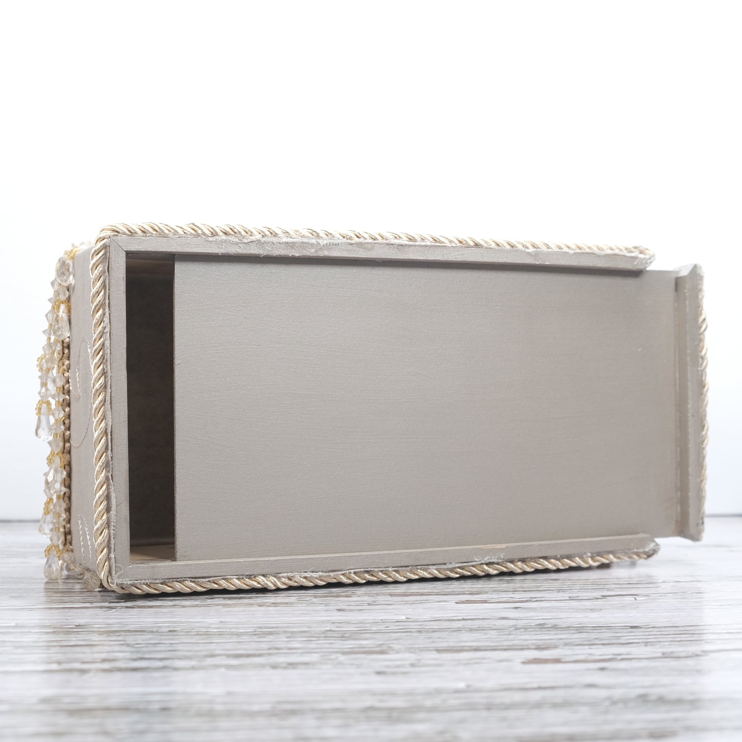 Handmade Grandiose Grey Tissue Paper Box