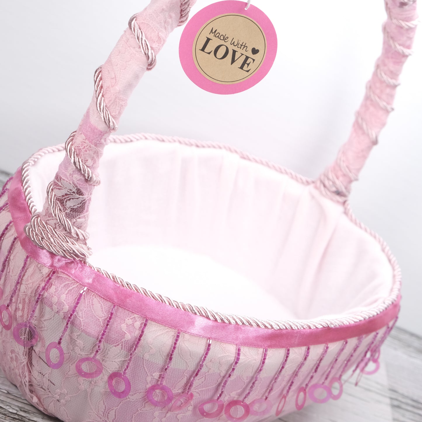 Handmade Pink Basket