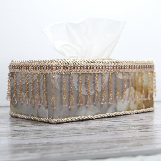 Handmade Gold Tissue Paper Box
