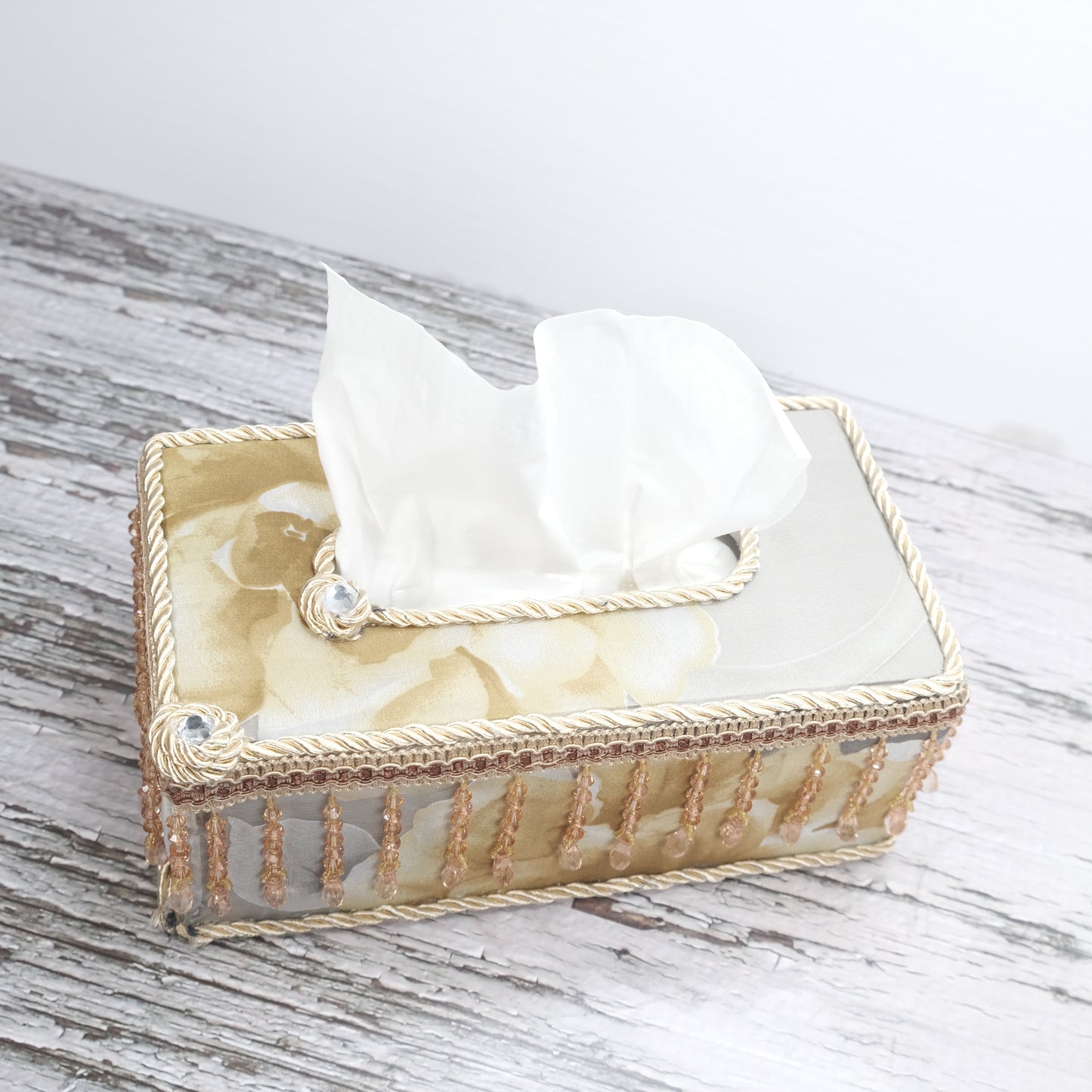 Handmade Gold Tissue Paper Box