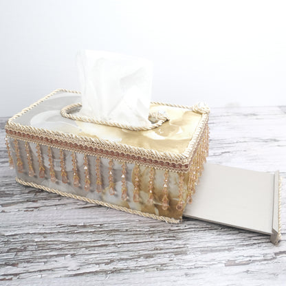 Handmade Gold Tissue Paper Box