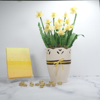 Handmade yellow Daffodils Arrangement